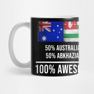 50% Australian 50% Abkhazian 100% Awesome - Gift for Abkhazian Heritage From Abkhazia Mug